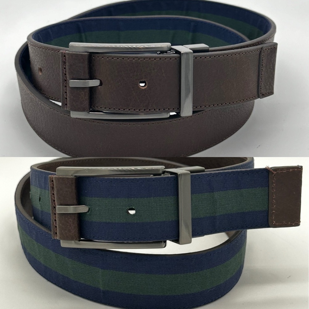 NWOT Hawker Rye Collection Men’s Leather Reversible Belt 38/95‎